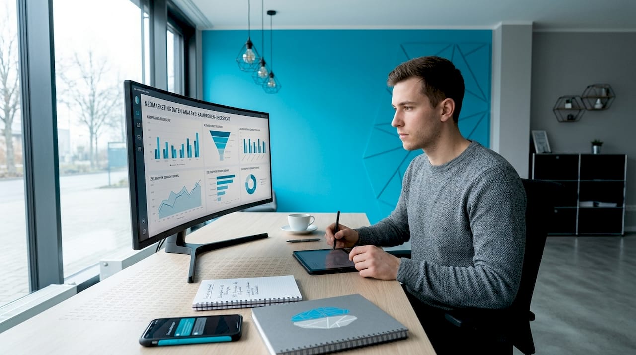 Marketingexperte mit Schwerpunkt auf datengetriebener Performance-Analyse