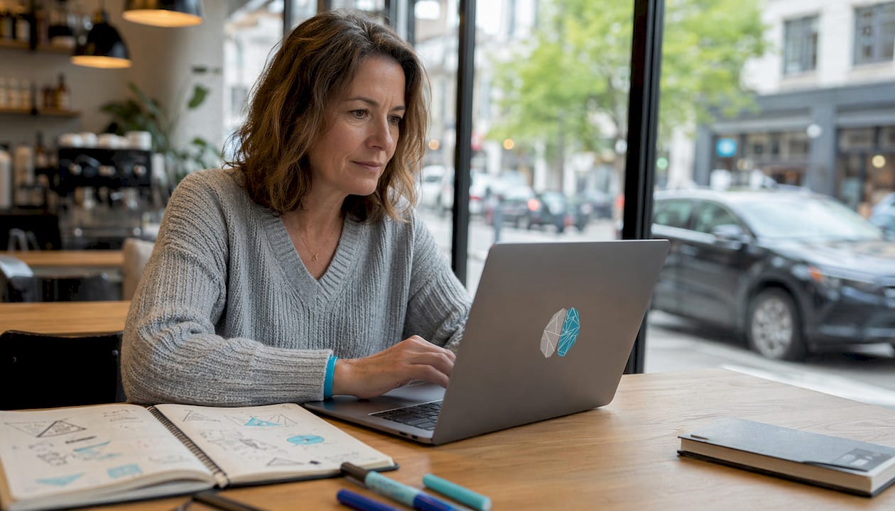 Unternehmer arbeitet im Homeoffice an seinem eigenen Onlineshop